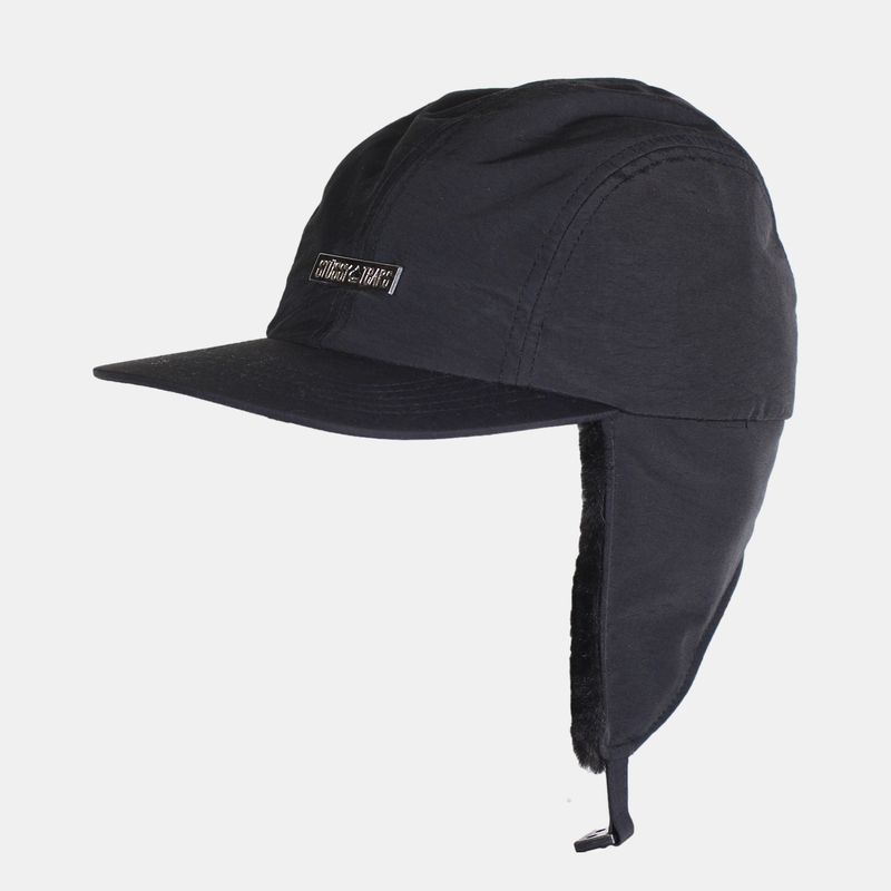 Stussy Denim Tears Trapper Cap / Size L / Mens / Black / Nylon